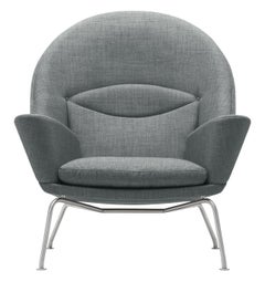 CH468 Oculus Chair in Stainless Steel with Foam Seat by Hans J. Wegner
