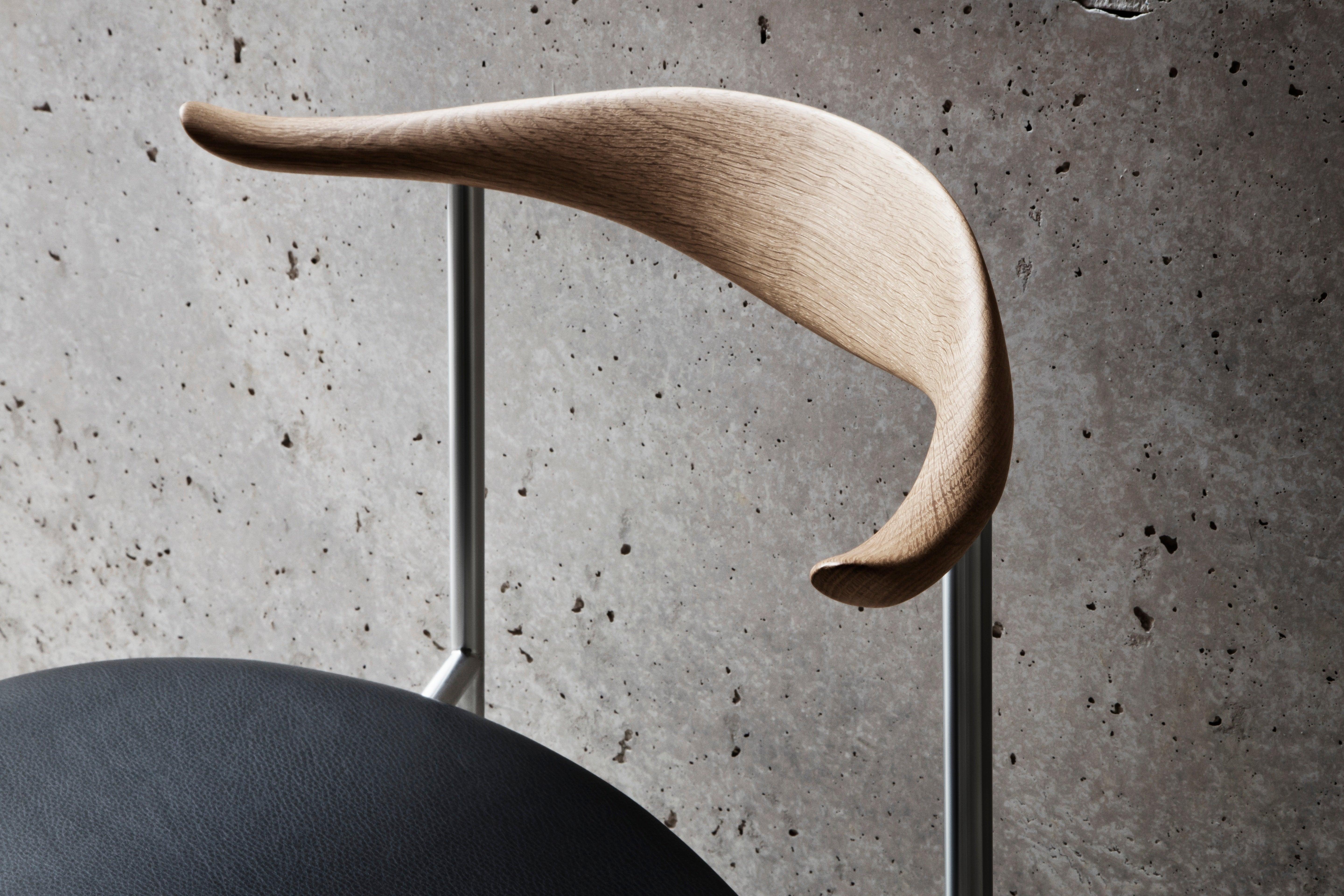 CH88P Dining Chair in Oiled Oak with Thor 301 Leather by Hans J. Wegner 3