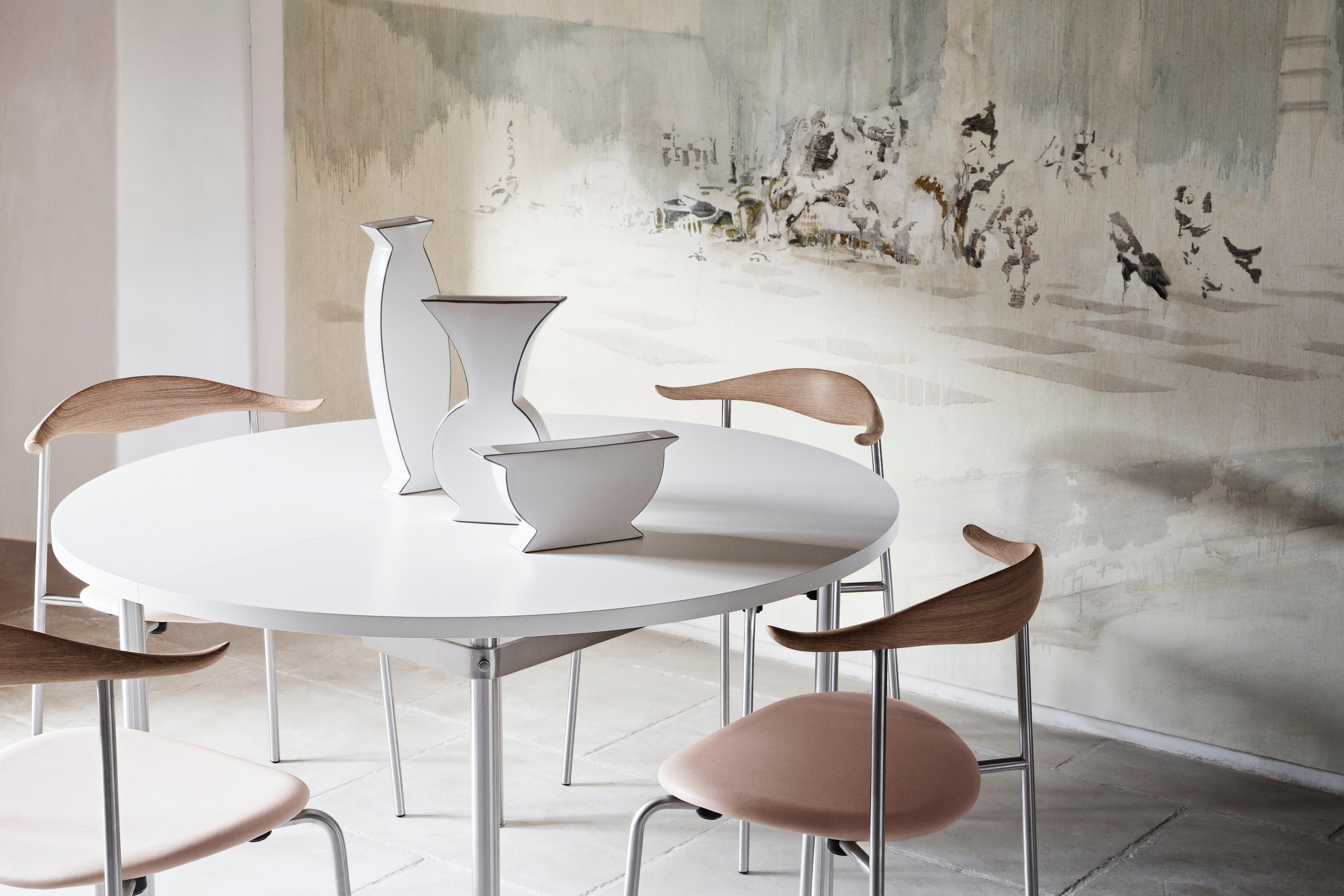 Steel CH88P Dining Chair in Oiled Oak with Thor 301 Leather by Hans J. Wegner