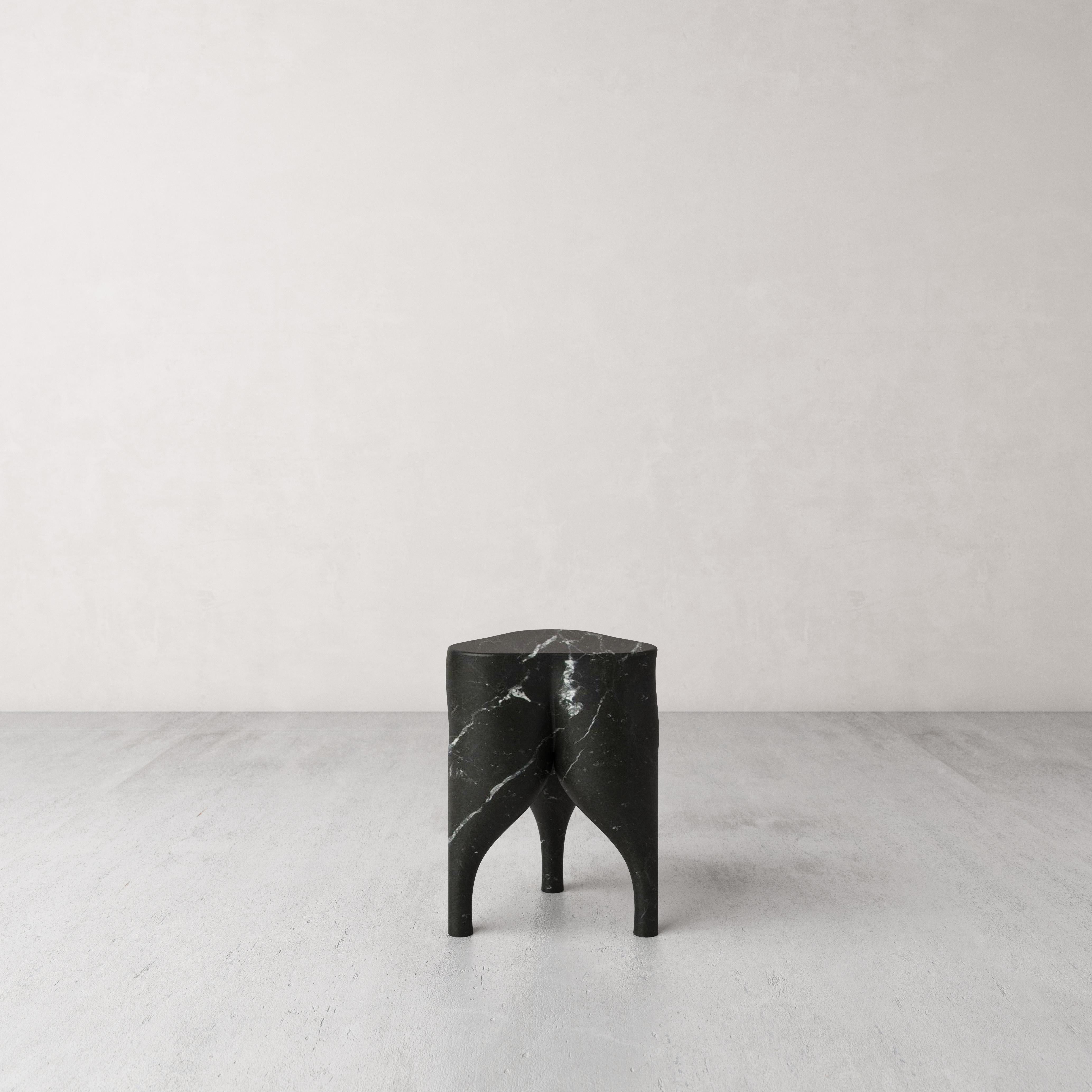 Cha-Cha-Cha' Stool by Pietro Franceschini
Sold exclusively by Galerie Philia
Materials: Nero Marquina marble
Dimensions: W 30cm, L 30cm, H 45cm
Origin: Italy (Carrara)
Manufacturer: Torart

Pietro Franceschini
Pietro Franceschini is an architect and