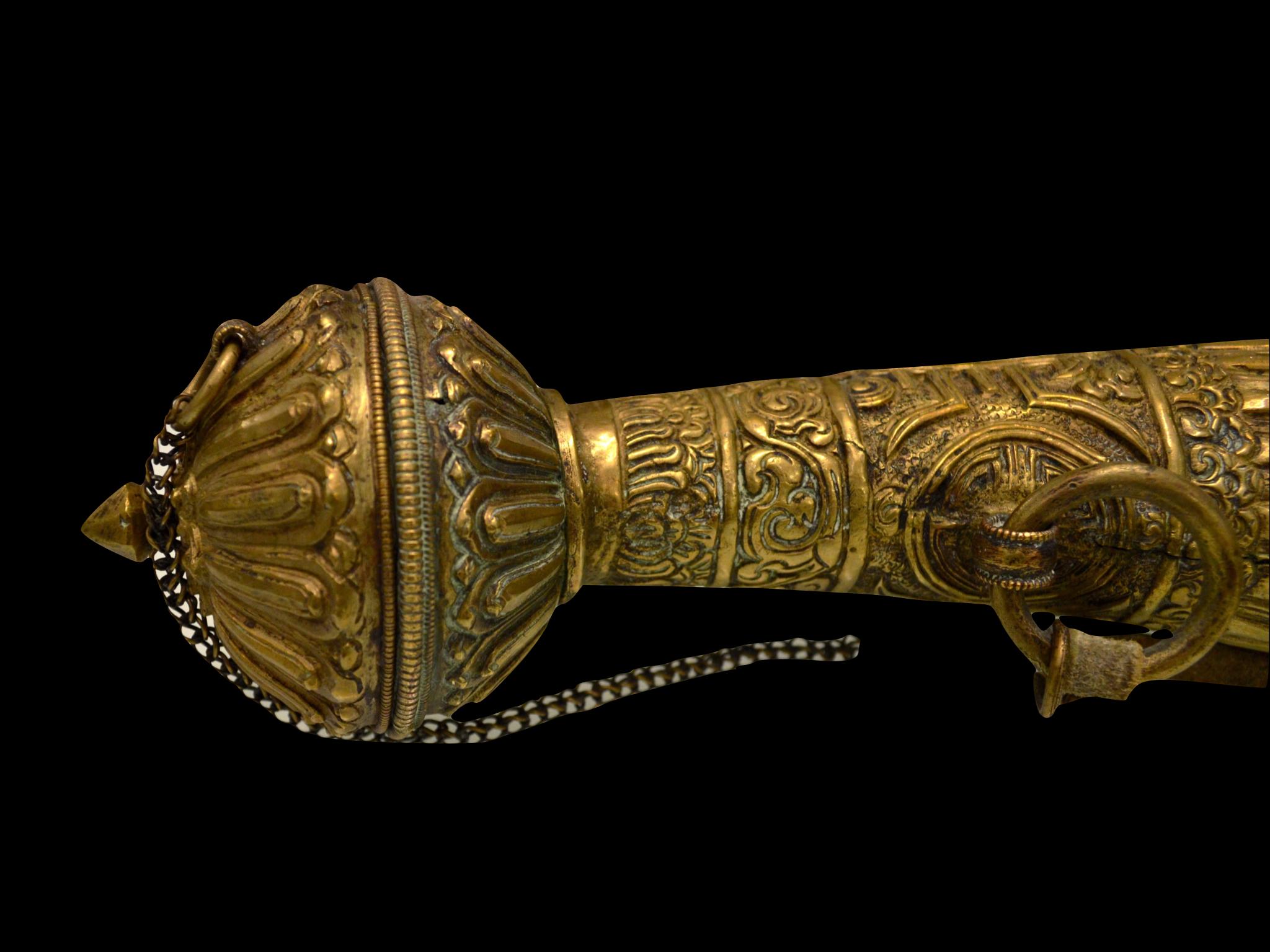 Tibetan Chaang Drinking Horn, Tibet, 19th Century