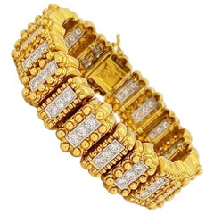 Bracciale Chaavae 18 carati e platino con diamanti da 4,50 carati