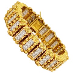 Chaavae 18 Karat and Platinum 4.50 Carat Diamond Bracelet