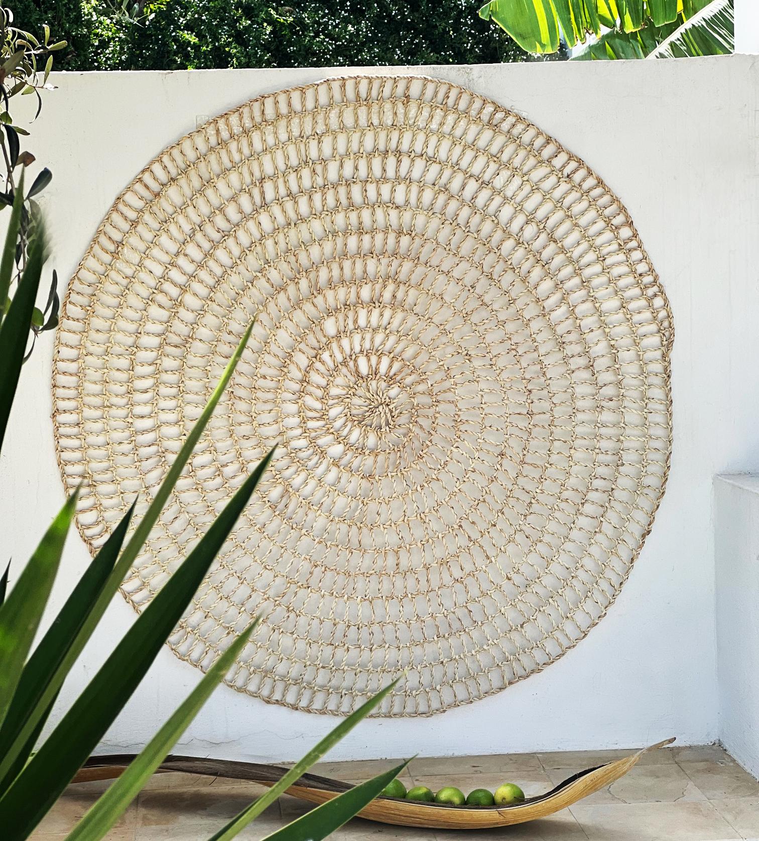 Fatto a mano Tappeto Wall Art : Tessitura ecologica fatta a mano in fibra naturale La Fibre Artisanale in vendita