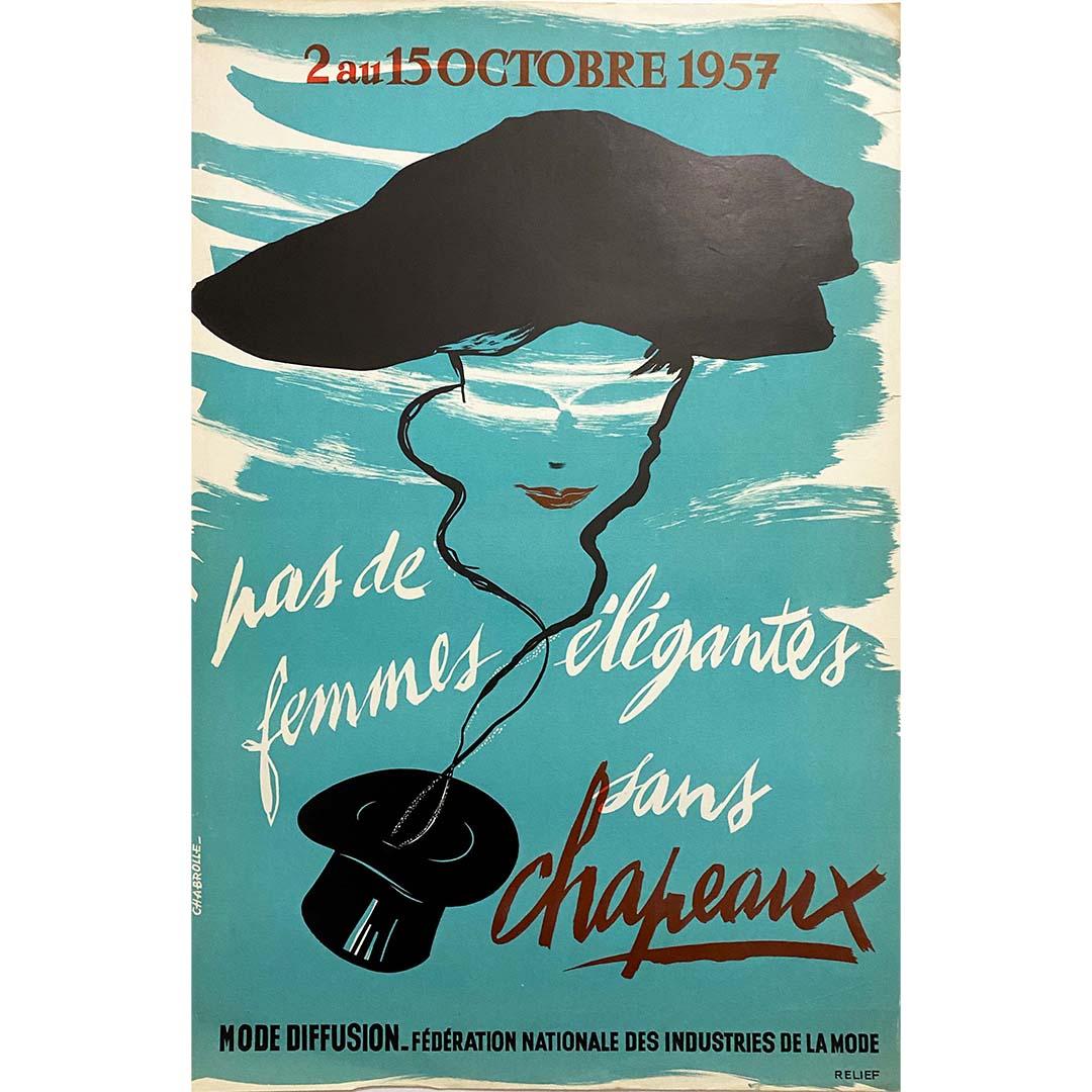 Affiche d'exposition de 1957 par Chabrolle 