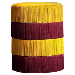 Chachacha Contemporary Sculptural Velvet Pouf by Houtique