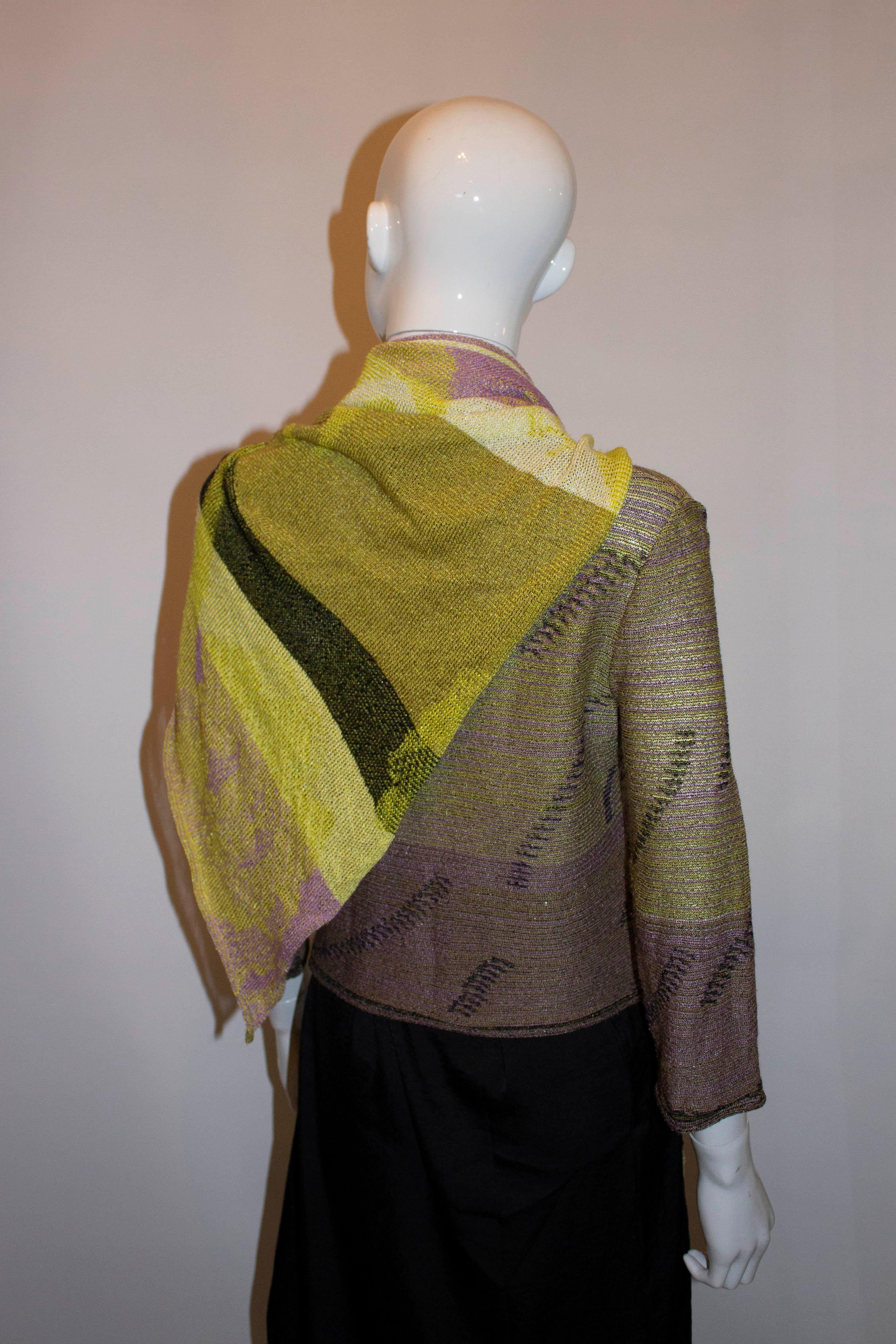 Brown Chacok V Neck Jumper and Matching Scarf For Sale
