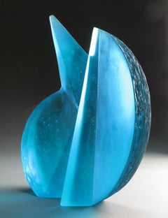 'Balanced Oblique' Abstract Geometric Glass Sculpture