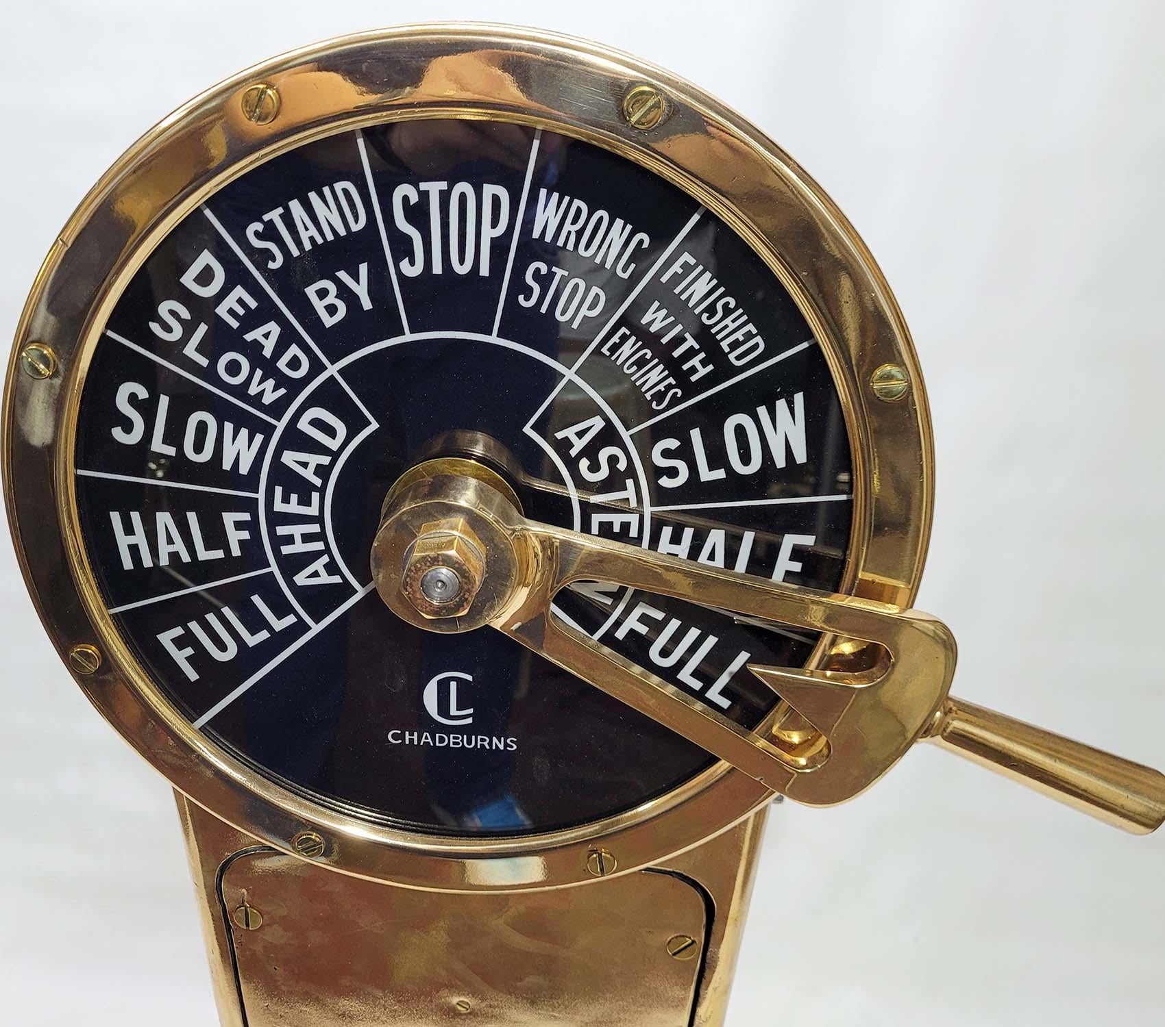 Brass Chadburns Engine Order Telegraph