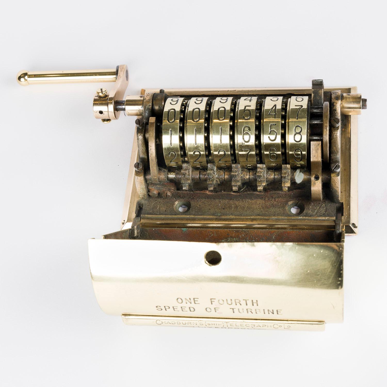 Chadburn’s patent engine revolution counter For Sale 6
