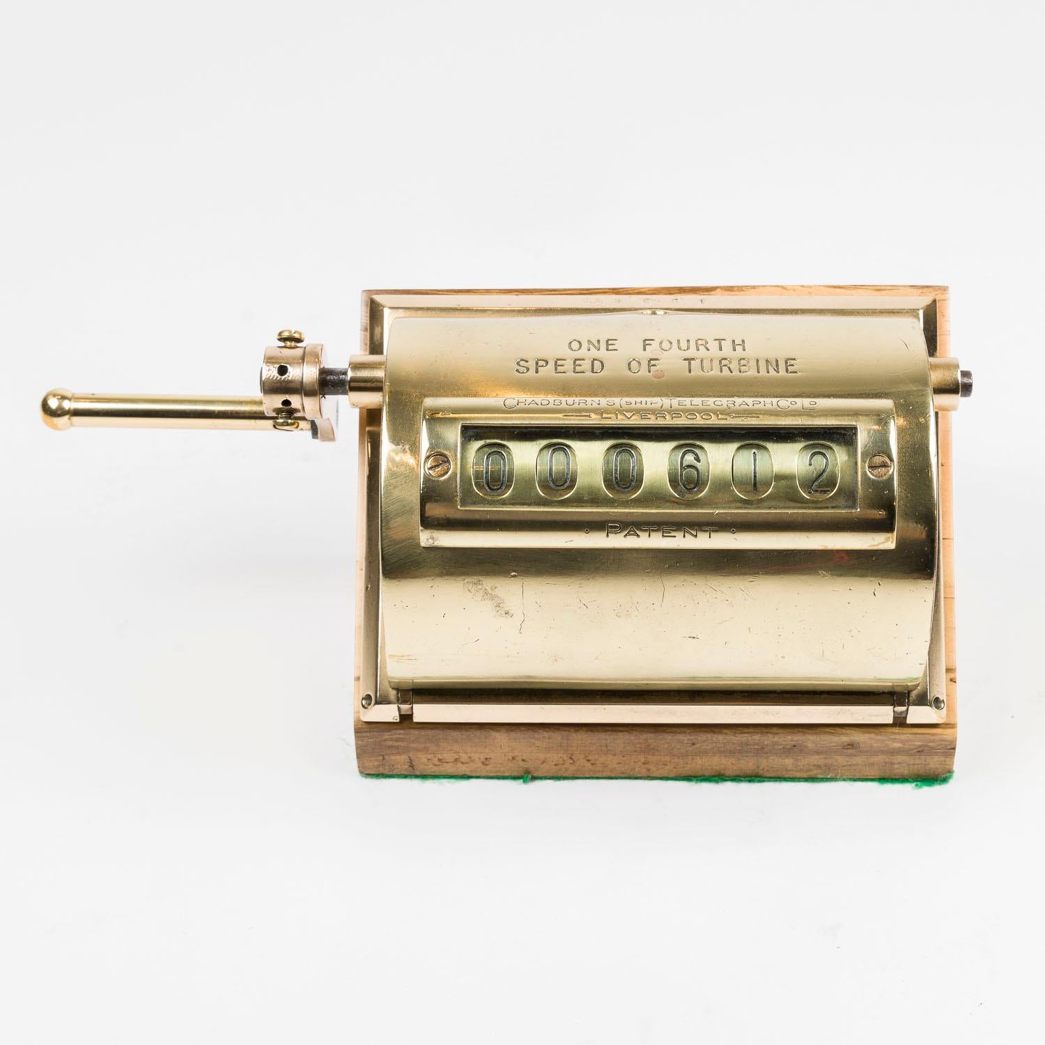 Chadburn’s patent engine revolution counter For Sale 9