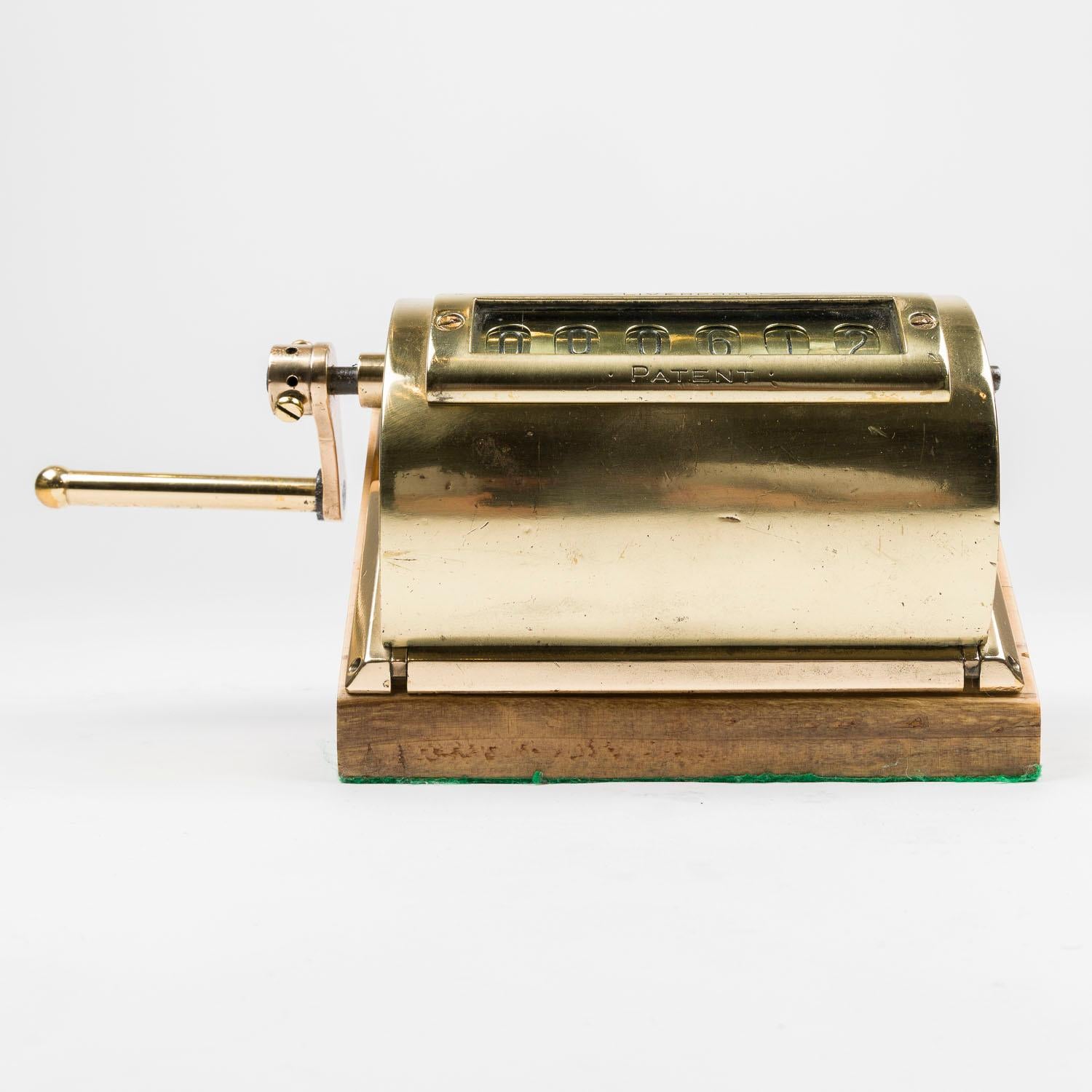 Industrial Chadburn’s patent engine revolution counter For Sale