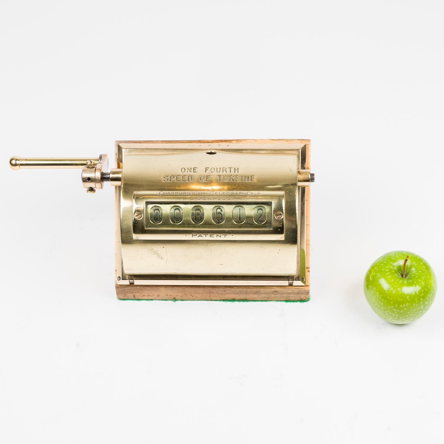 20th Century Chadburn’s patent engine revolution counter For Sale