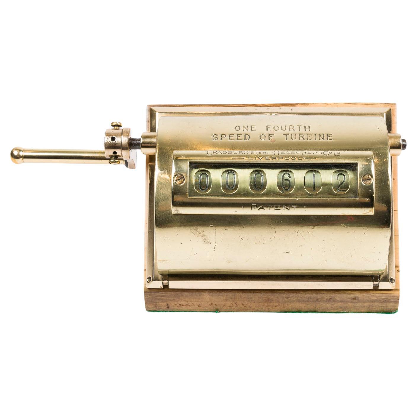 Chadburn’s patent engine revolution counter