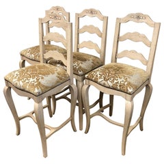 Chaddock French Country Bar Stools, Set of Four