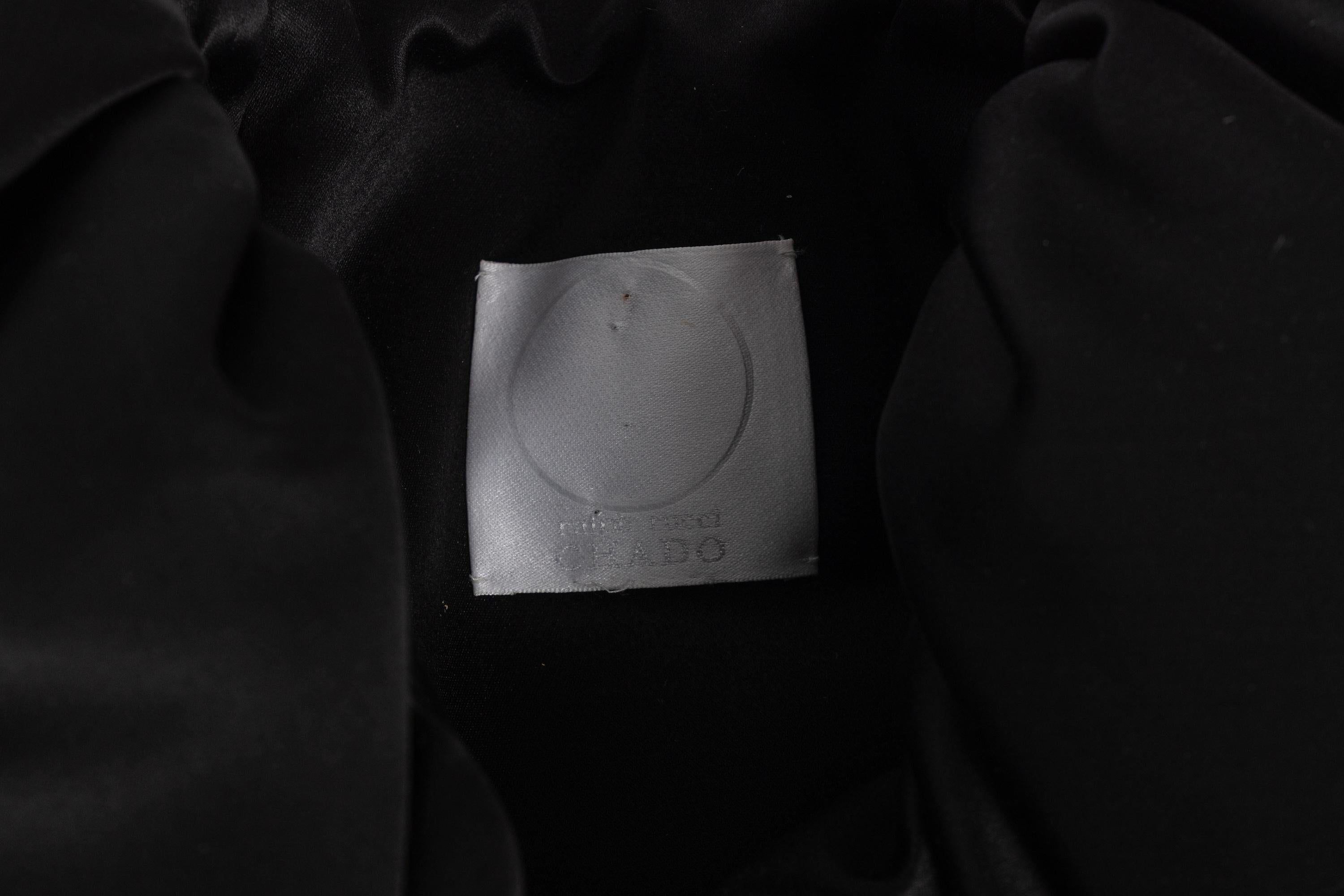 Chado Ralph Rucci Black Silk Cape For Sale 8