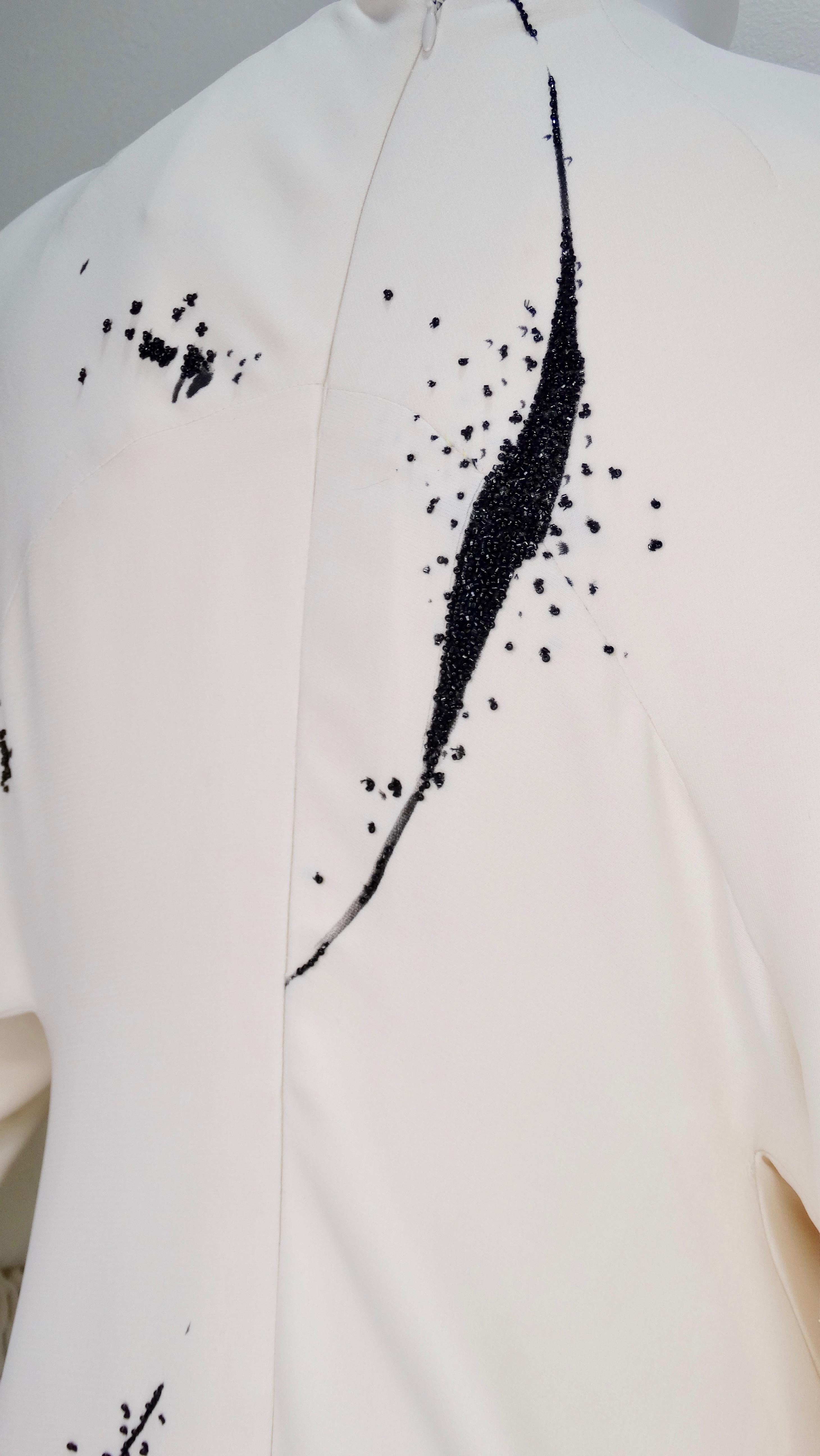 Chado Ralph Rucci Custom Made White Evening Dress  6