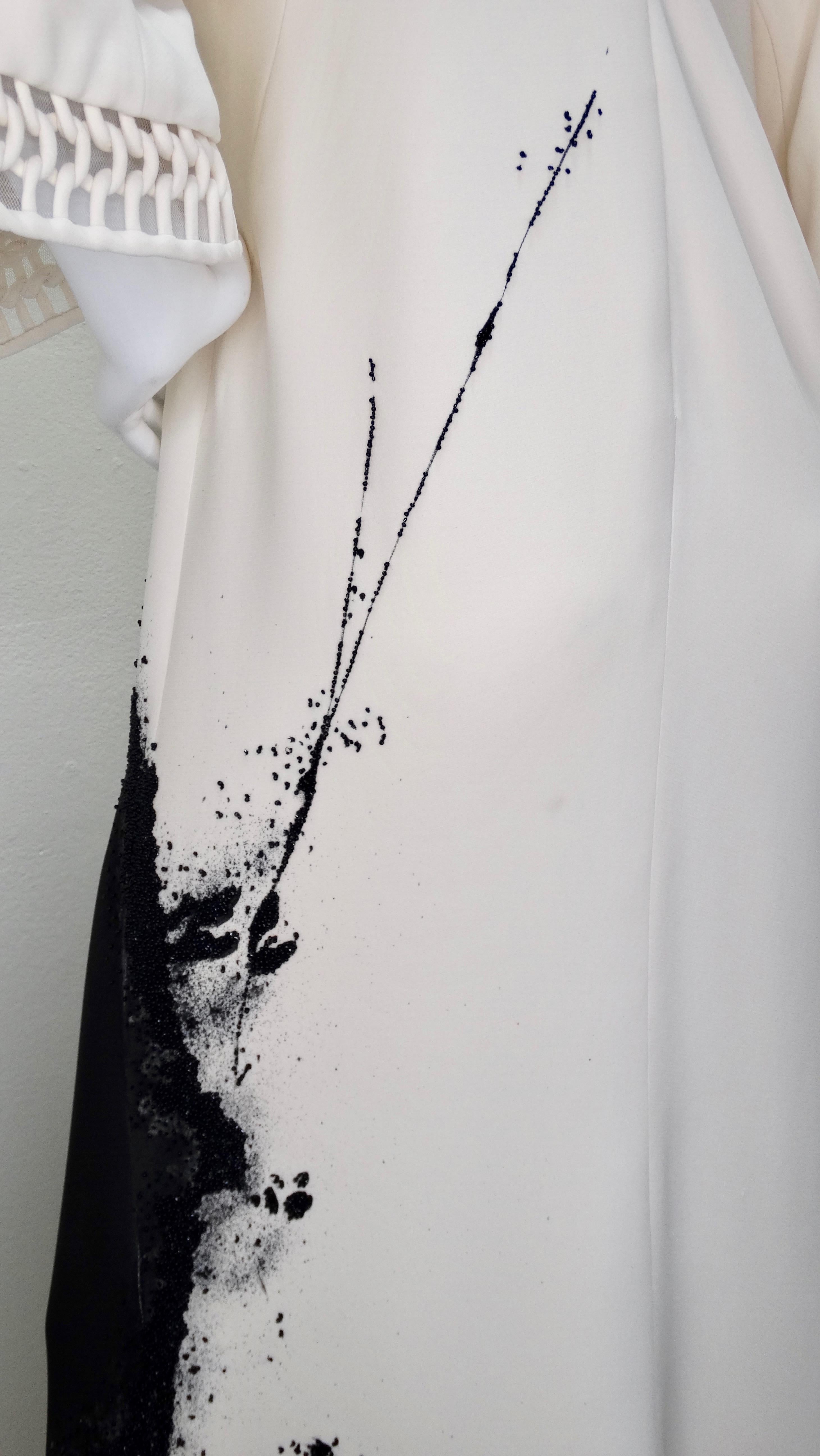 Chado Ralph Rucci Custom Made White Evening Dress  7