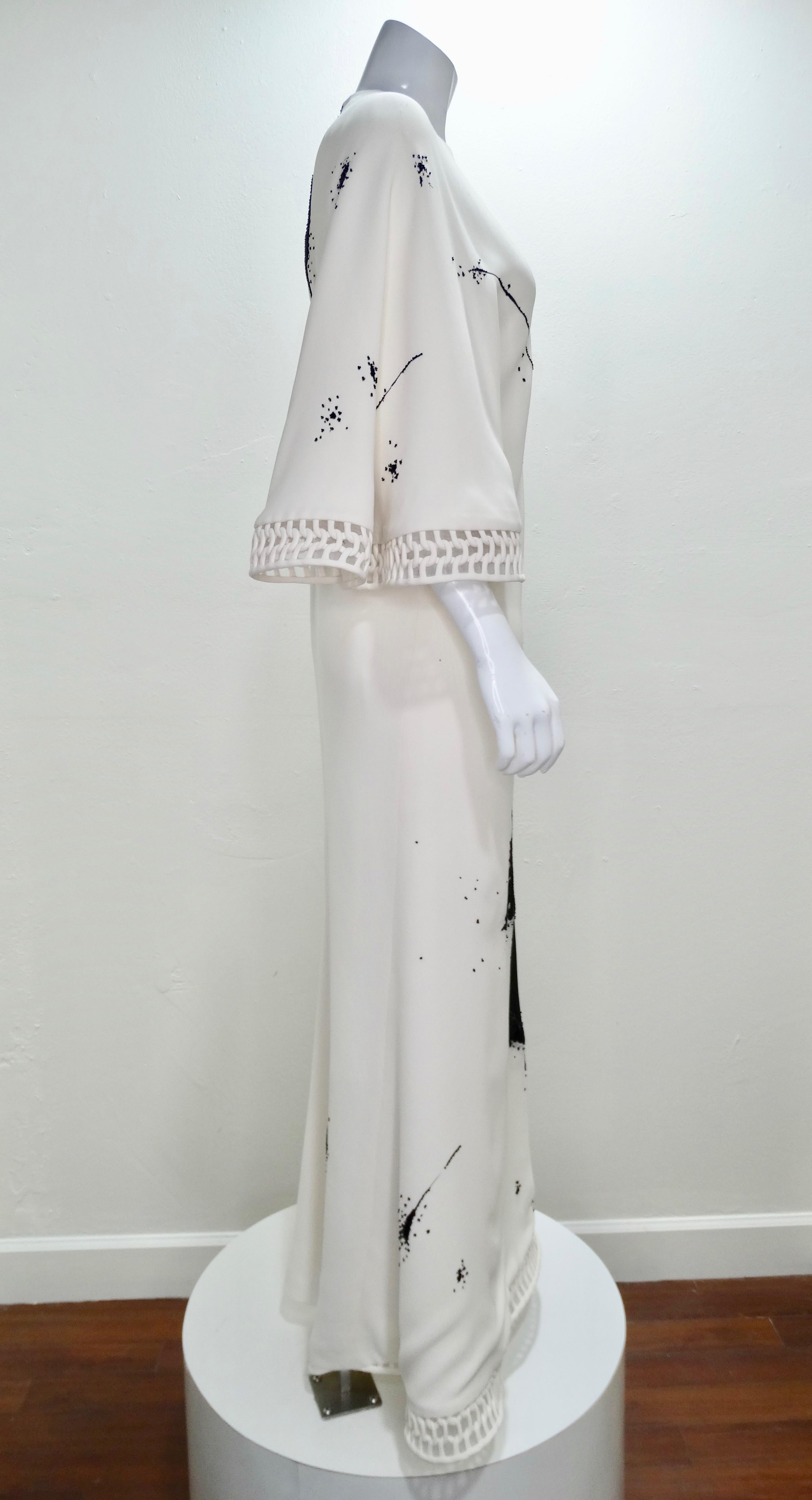 Chado Ralph Rucci Custom Made White Evening Dress  3