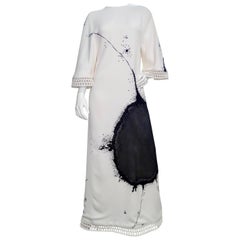 Chado Ralph Rucci Weißes, maßgefertigtes Abendkleid