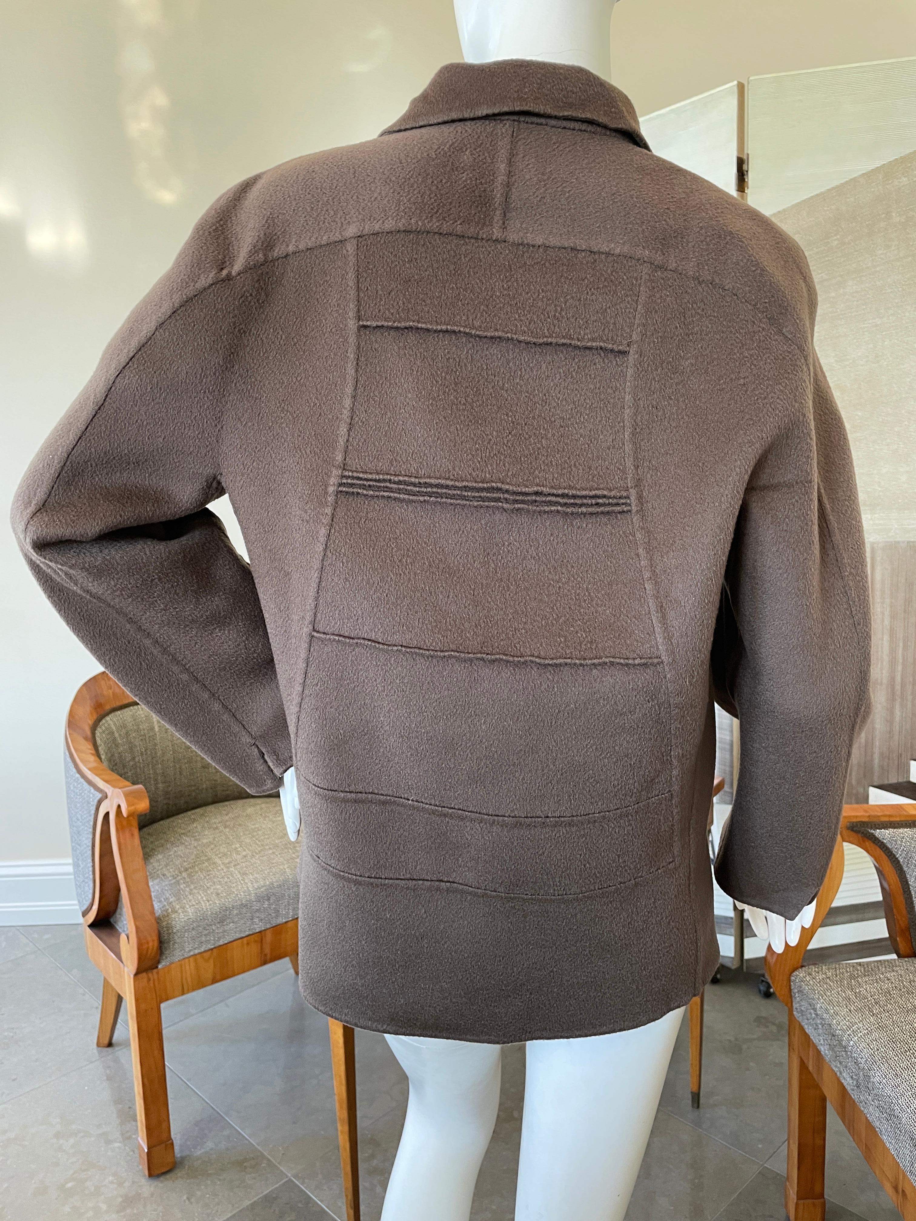 Chado Ralph Rucci Luxurious Pure Doubleface Cashmere Jacket For Sale 3