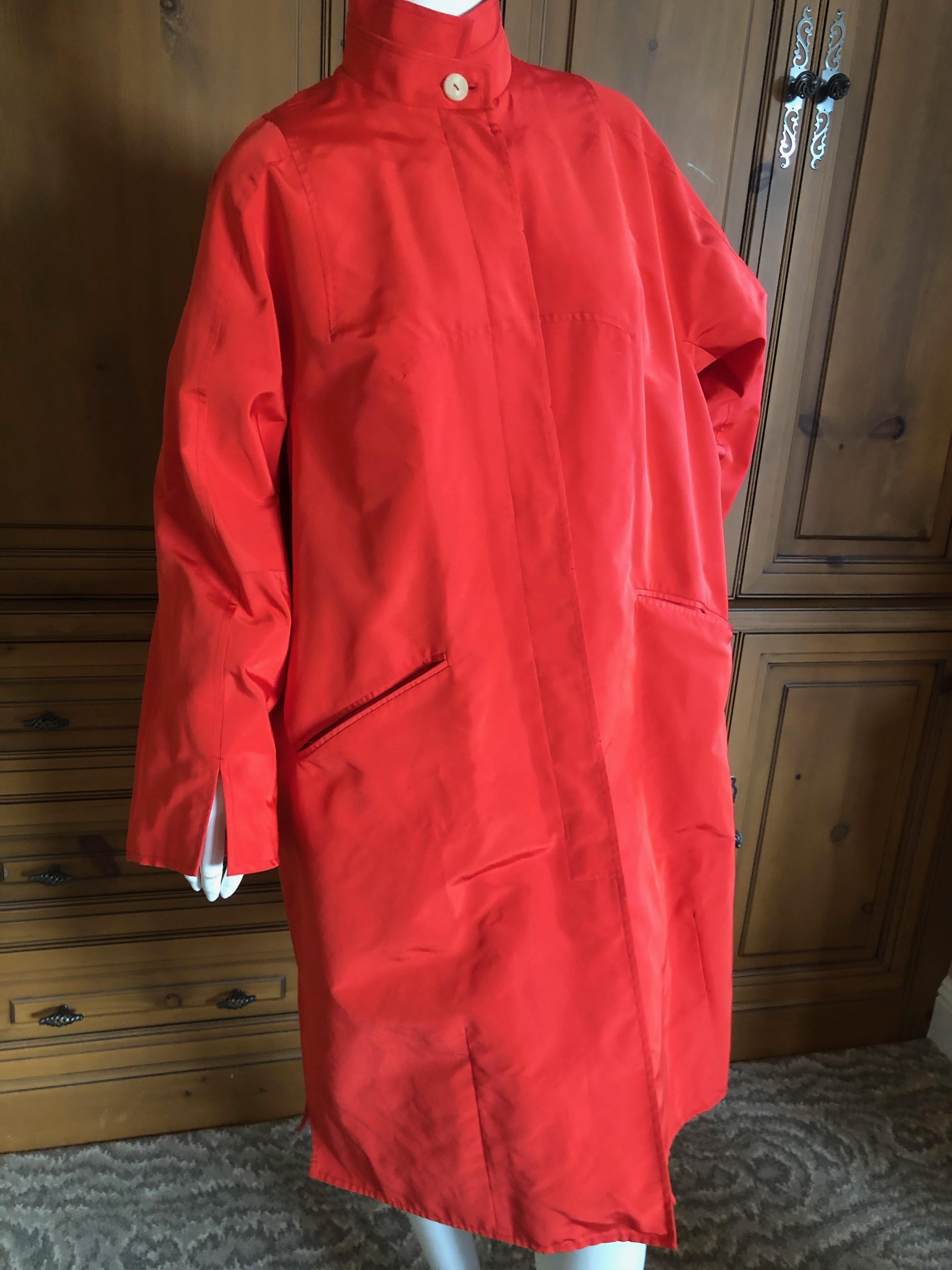Chado Ralph Rucci Luxurious Silk Great Coat In Excellent Condition In Cloverdale, CA