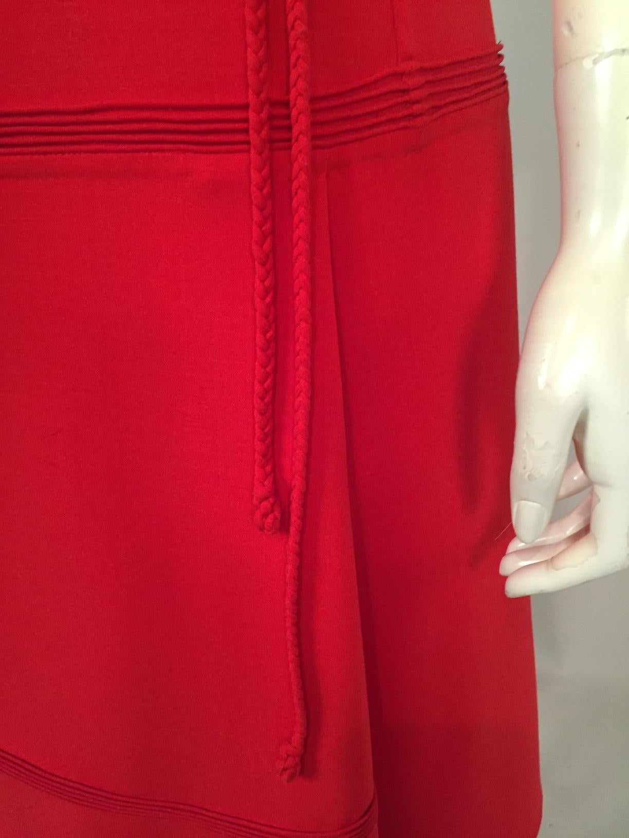 De las mujeres Chado Ralph Rucci Vestido de Lana Ligera Rojo en venta