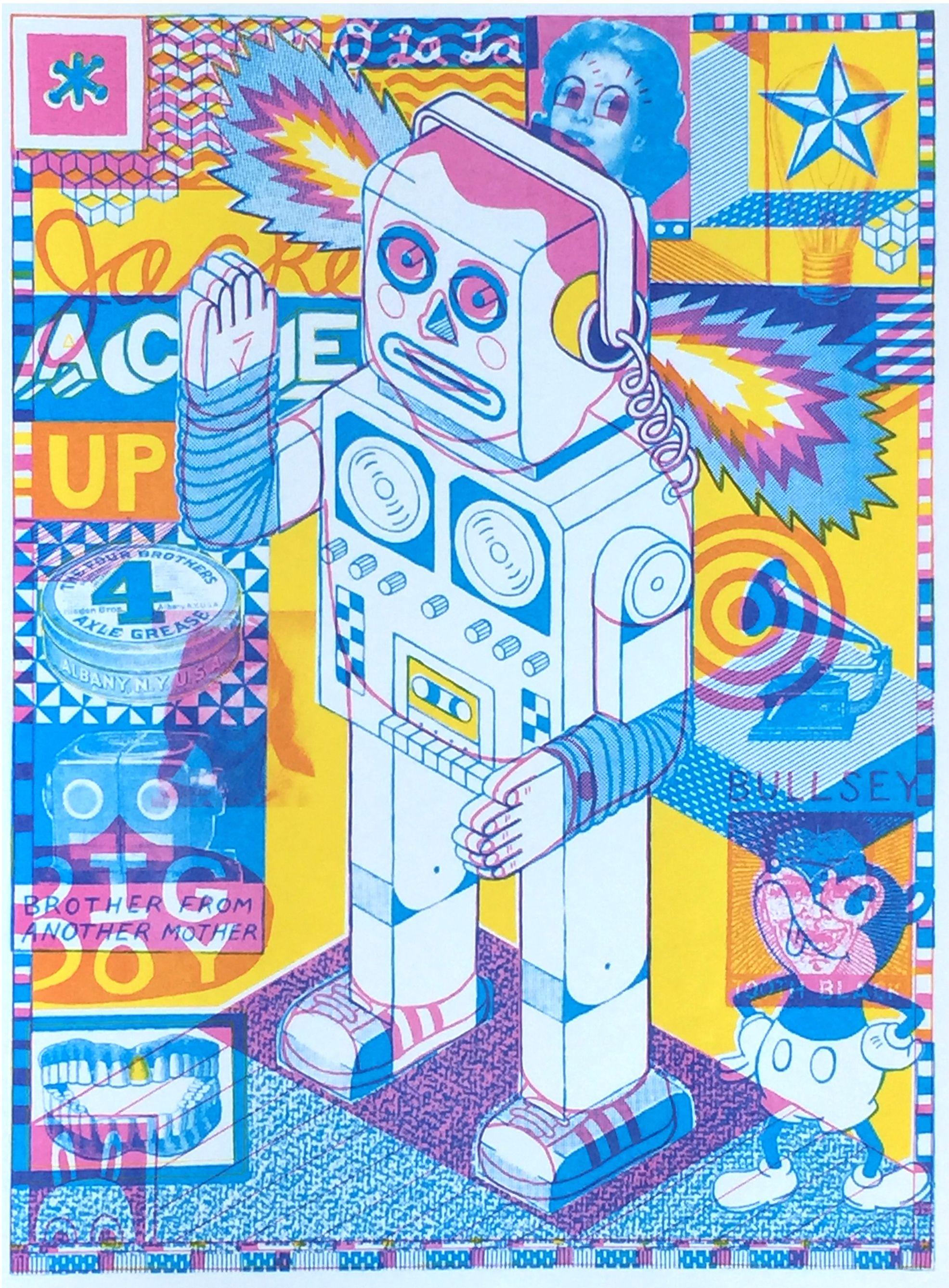 Chadwick Tolley Abstract Print - Robot Boy (6/8 II)