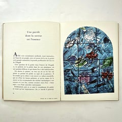 CHAGALL: Vitraux pour Jérusalem - Paris, 1st Edition, 1961