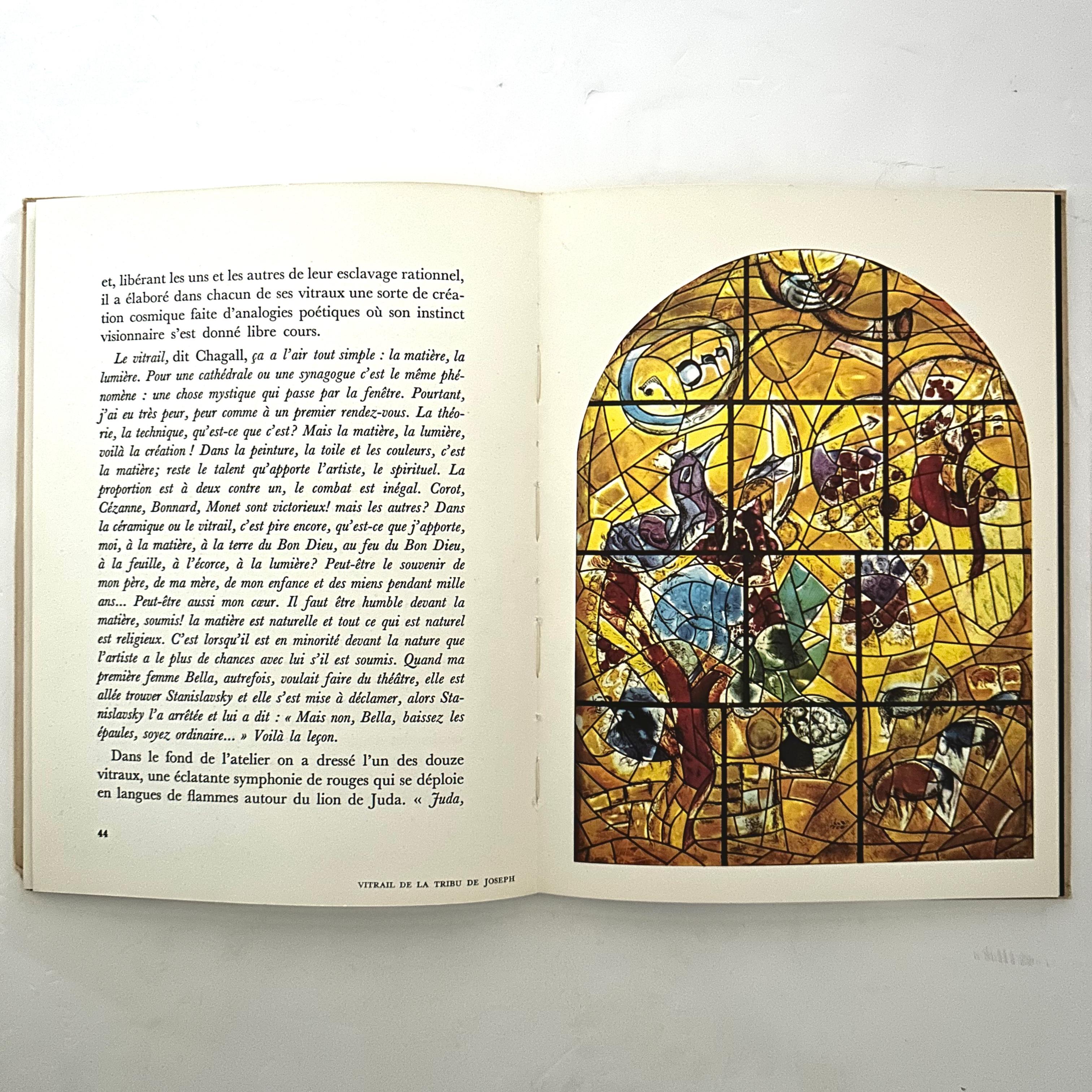 Paper CHAGALL: Vitraux pour Jérusalem - Paris, 1st Edition, 1961
