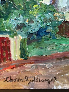 Judaica Oil Painting, Synagogue Miami Beach