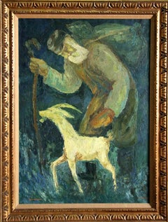Vagabondo - Pittura a olio di Chaim Goldberg