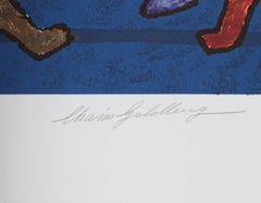 Horah Dance, Lithograph by Chaim Goldberg