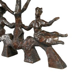 Chaim Gross 1902 - 1991, Bronze Judaica Menorah