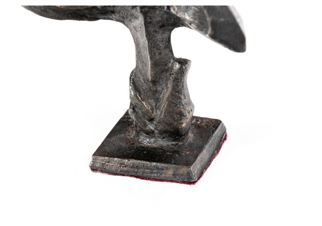 Bronze Chaim Gross (Autrichien/Américain, 1904-1991), Menorah du milieu du siècle dernier en bronze foncé moulé en vente
