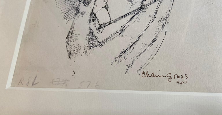 Modern Chaim Gross, Engraving, Composition Avec Visages, 1942 For Sale