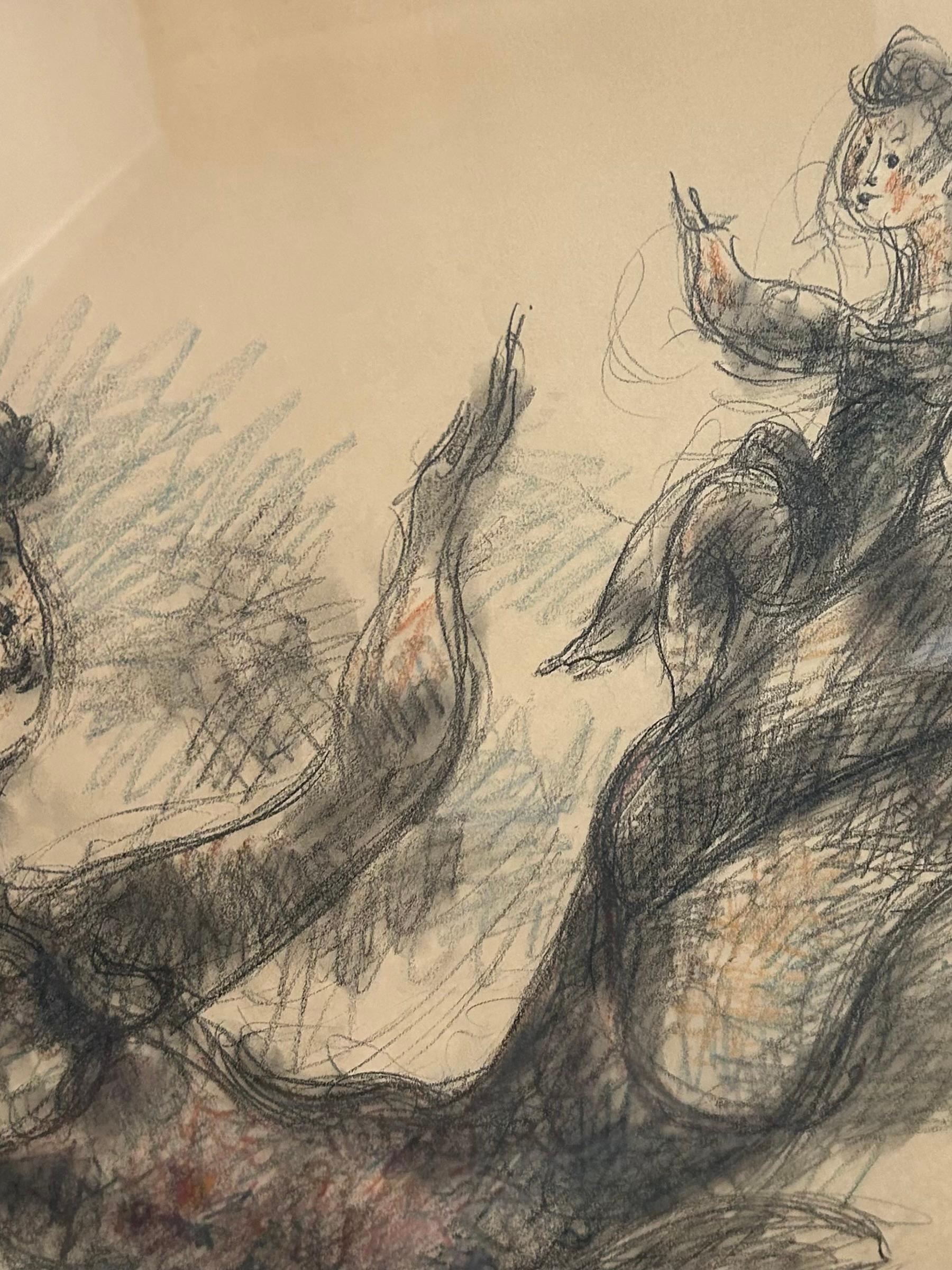 Chaim Gross è considerato uno dei più grandi scultori modernisti americani e anche la sua opera grafica è molto celebrata. Conosciuto per le sue sculture in legno dirette di animali, artisti circensi esultanti e coppie intime di madre e figlio,