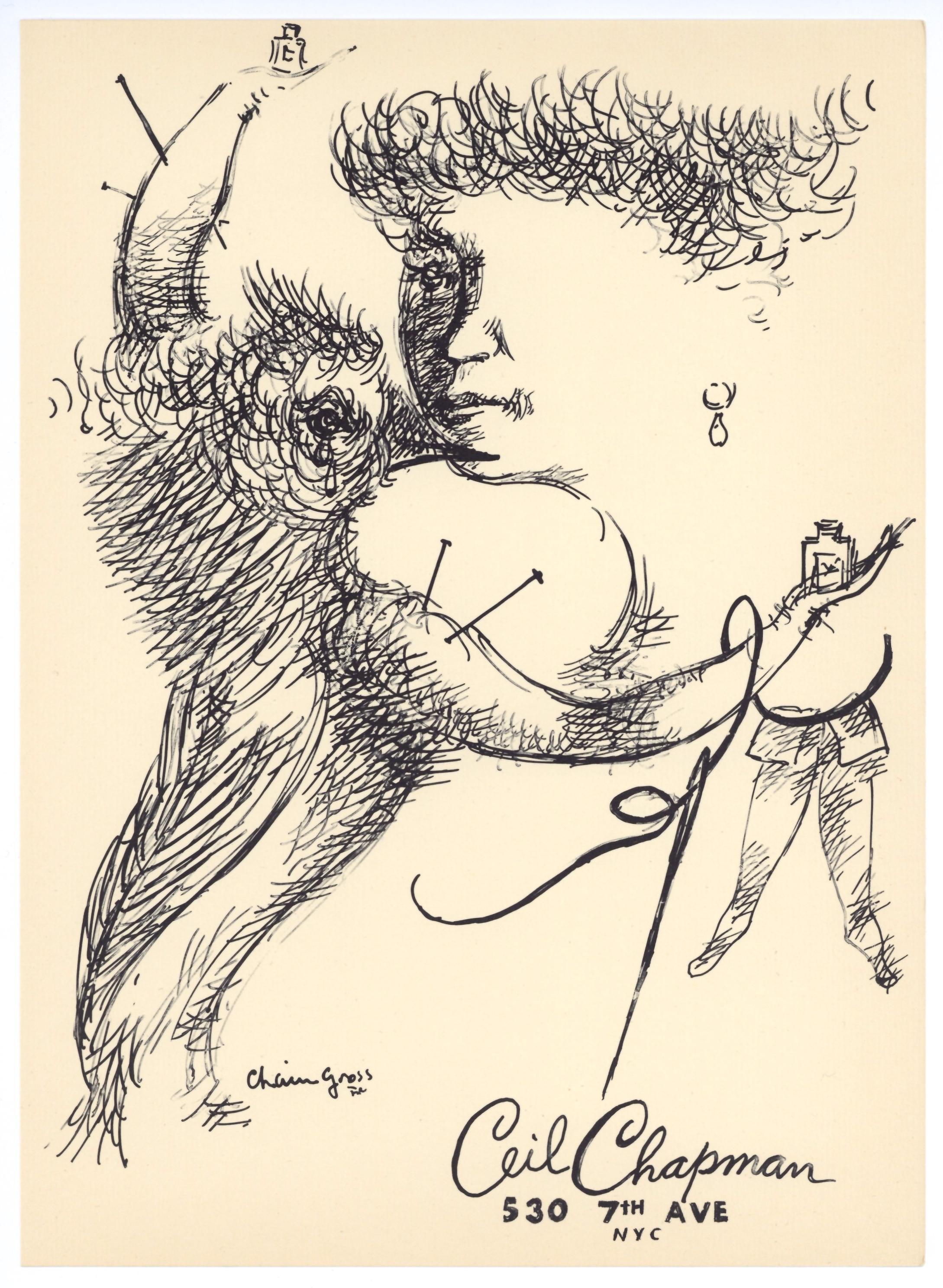 original lithograph - Print by Chaim Gross
