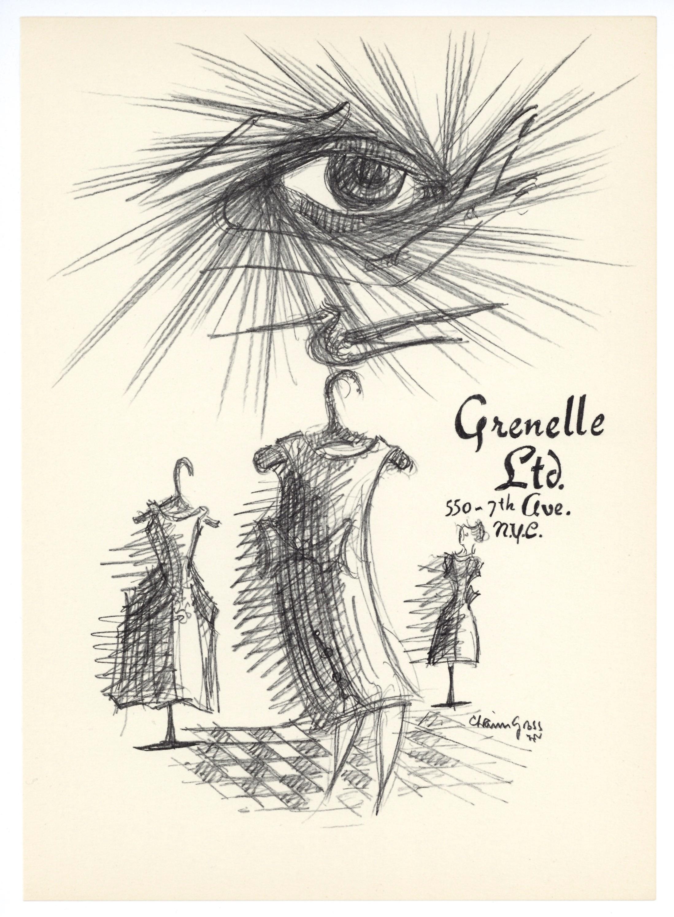 original lithograph - Print by Chaim Gross