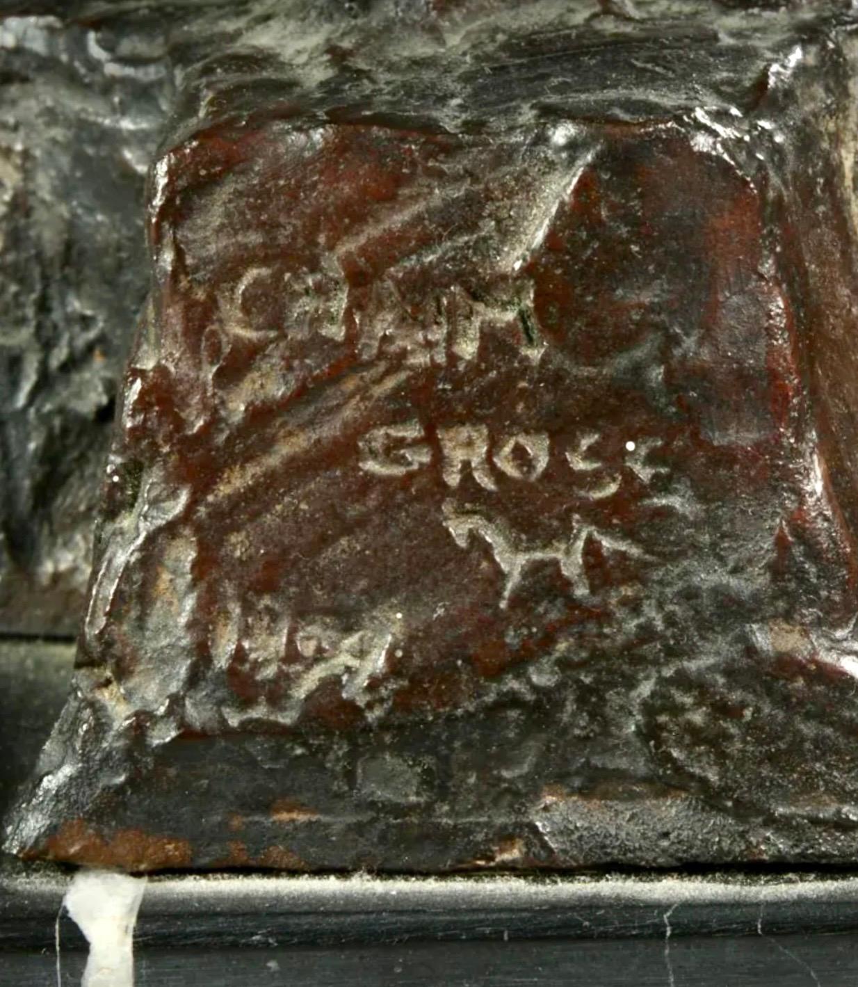 Grande scultura in bronzo Chaim Gross Mid Century Mod Acrobati del circo Artista WPA in vendita 8
