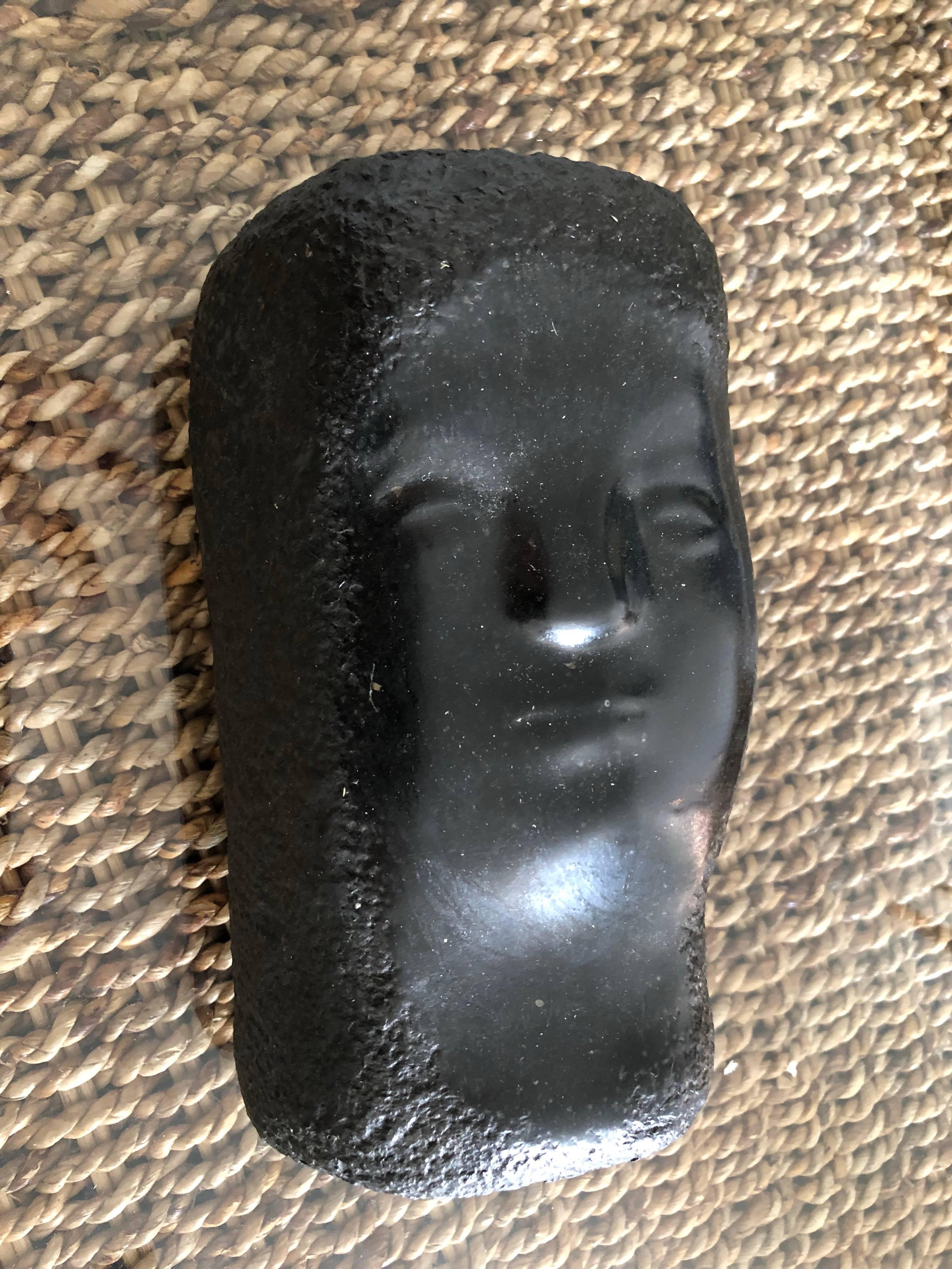 This is a wonderful original hand carved unique marble sculpture by one of America's most treasured artists, Chaim Gross. For more than sixty years Chaim Gross's art has expressed optimistic, affirming themes, Judaica, acrobats, cyclists, and