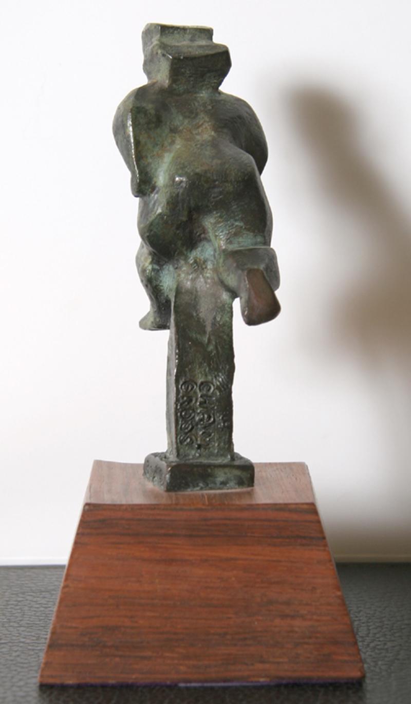 Artist: Chaim Gross, Austrian/American (1904 - 1991)
Title: Untitled - Runner	
Year:	1943
Medium:	Bronze Sculpture, signature and number inscribed
Edition:	31/50
Size: 5.25 x 3 x 1.5 in. (13.34 x 7.62 x 3.81 cm) / Height (incl. base) 7 in.