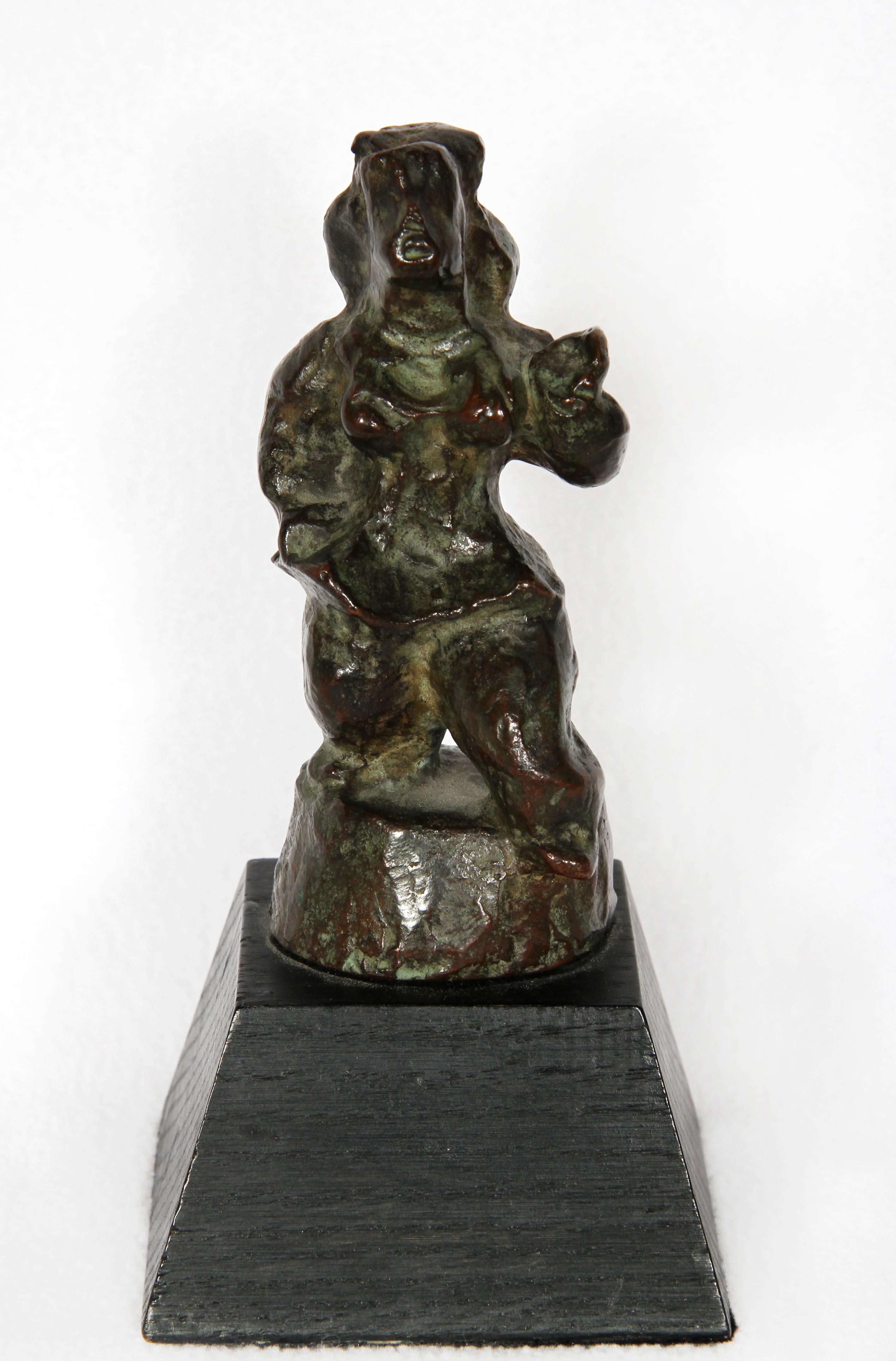 Standing Woman, Modern Sculpture by Chaim Gross 1