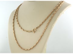 Chain 14k pink gold 62 cm long