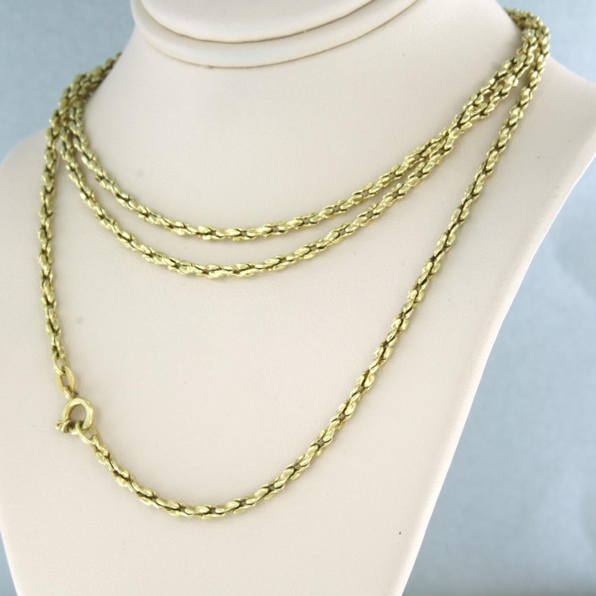 Modern Chain 14k yellow gold For Sale