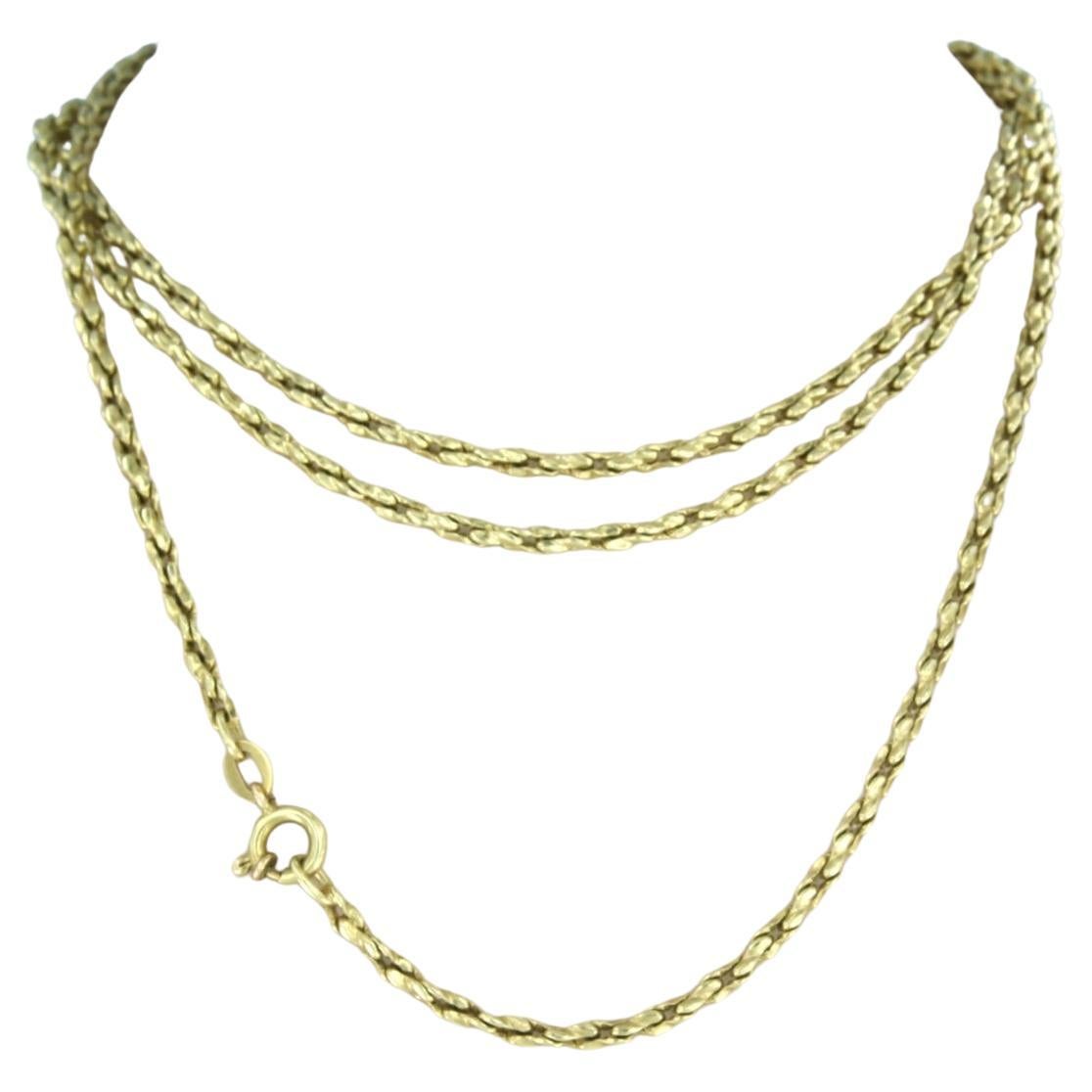Chain 14k yellow gold For Sale