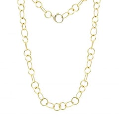 Chain 18K Yellow Gold Necklace for Her