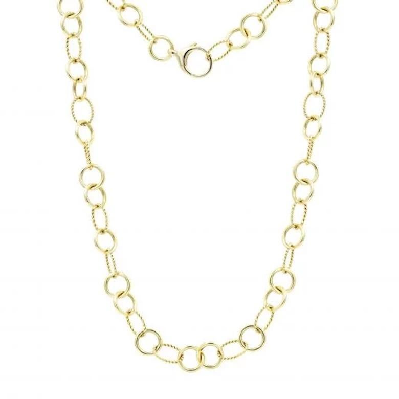 Collana a catena in oro giallo 18K per lei In condizioni Nuovo in vendita a Genève, GE
