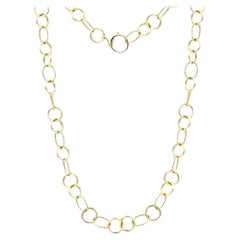 Halskette aus 18 Karat Gelbgold mit Kette für sie