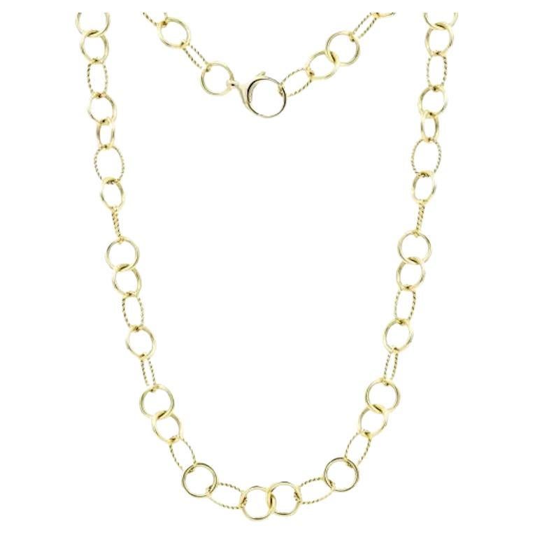 Chain 18K Yellow Gold Necklace for Her